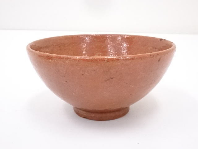 ANTIQUE JAPANESE TEA CEREMONY / RED CHAWAN(TEA BOWL)